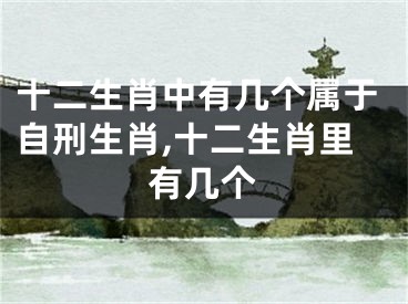 十二生肖中有几个属于自刑生肖,十二生肖里有几个