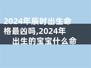 2024年辰时出生命格最凶吗,2024年出生的宝宝什么命