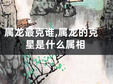 属龙最克谁,属龙的克星是什么属相