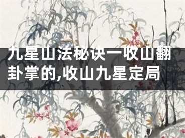九星山法秘诀一收山翻卦掌的,收山九星定局