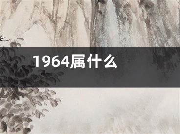 1964属什么