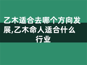 乙木适合去哪个方向发展,乙木命人适合什么行业