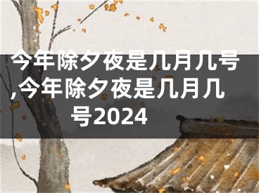 今年除夕夜是几月几号,今年除夕夜是几月几号2024