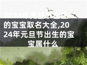 2024年元旦节出生的宝宝取名大全,2024年元旦节出生的宝宝属什么