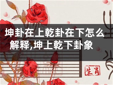 坤卦在上乾卦在下怎么解释,坤上乾下卦象
