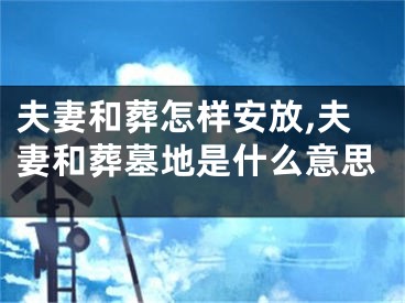 夫妻和葬怎样安放,夫妻和葬墓地是什么意思