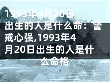 1993年4月20日出生的人是什么命：警戒心强,1993年4月20日出生的人是什么命格