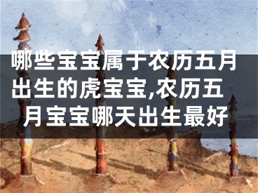 哪些宝宝属于农历五月出生的虎宝宝,农历五月宝宝哪天出生最好