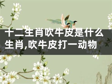 十二生肖吹牛皮是什么生肖,吹牛皮打一动物