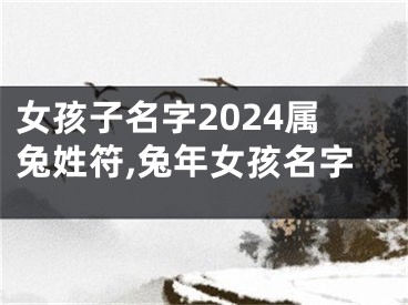 女孩子名字2024属兔姓符,兔年女孩名字