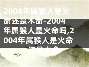2004年属猴人是火命还是木命-2004年属猴人是火命吗,2004年属猴人是火命还是木命