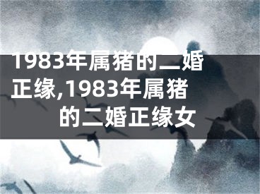 1983年属猪的二婚正缘,1983年属猪的二婚正缘女