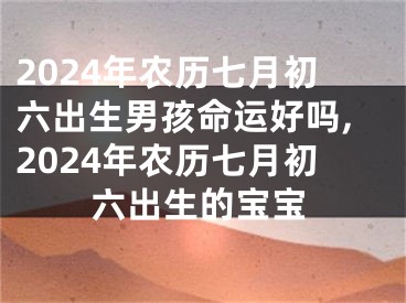 2024年农历七月初六出生男孩命运好吗,2024年农历七月初六出生的宝宝