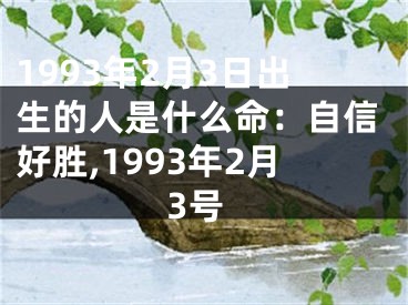1993年2月3日出生的人是什么命：自信好胜,1993年2月3号