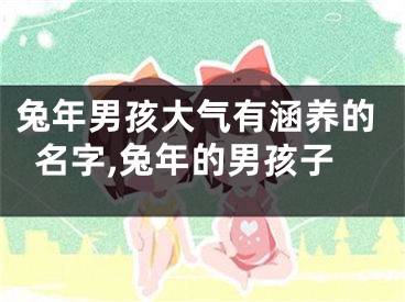 兔年男孩大气有涵养的名字,兔年的男孩子