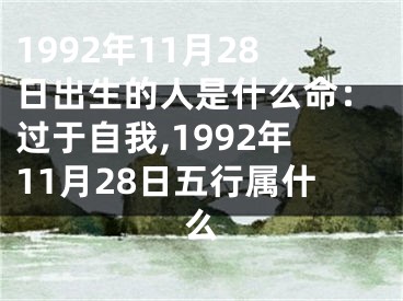 1992年11月28日出生的人是什么命：过于自我,1992年11月28日五行属什么