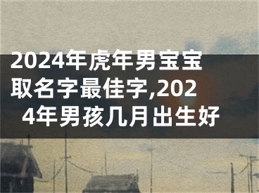 2024年虎年男宝宝取名字最佳字,2024年男孩几月出生好