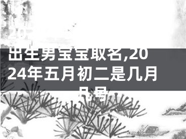 2024年5月24日出生男宝宝取名,2024年五月初二是几月几号