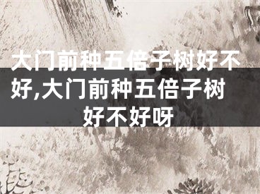 大门前种五倍子树好不好,大门前种五倍子树好不好呀