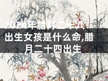 2024年腊月二十八出生女孩是什么命,腊月二十四出生