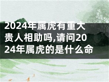 2024年属虎有重大贵人相助吗,请问2024年属虎的是什么命