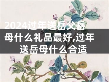 2024过年送岳父岳母什么礼品最好,过年送岳母什么合适