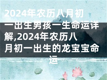 2024年农历八月初一出生男孩一生命运详解,2024年农历八月初一出生的龙宝宝命运