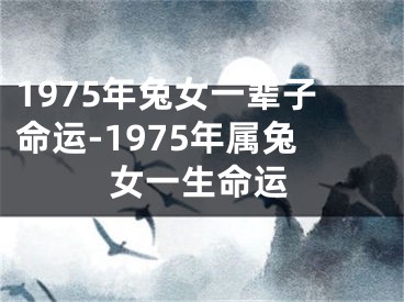 1975年兔女一辈子命运-1975年属兔女一生命运