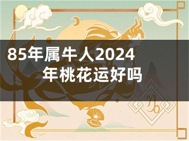 85年属牛人2024年桃花运好吗