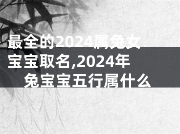最全的2024属兔女宝宝取名,2024年兔宝宝五行属什么