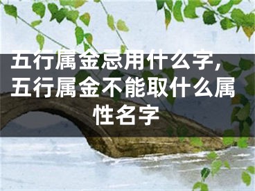 五行属金忌用什么字,五行属金不能取什么属性名字