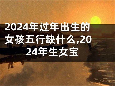 2024年过年出生的女孩五行缺什么,2024年生女宝