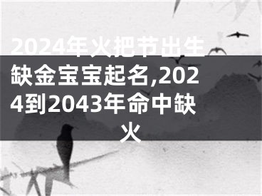 2024年火把节出生缺金宝宝起名,2024到2043年命中缺火