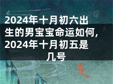 2024年十月初六出生的男宝宝命运如何,2024年十月初五是几号