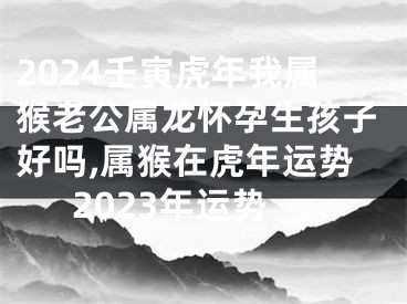 2024壬寅虎年我属猴老公属龙怀孕生孩子好吗,属猴在虎年运势2023年运势