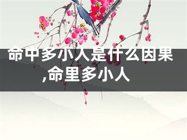 命中多小人是什么因果,命里多小人