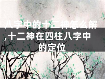 八字中的十二神怎么解,十二神在四柱八字中的定位