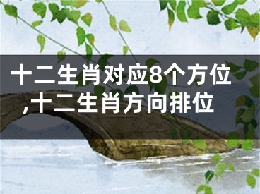 十二生肖对应8个方位,十二生肖方向排位