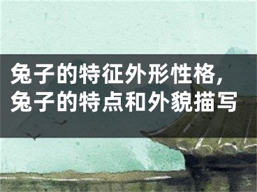 兔子的特征外形性格,兔子的特点和外貌描写