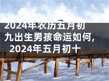 2024年农历五月初九出生男孩命运如何,2024年五月初十