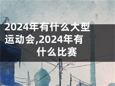 2024年有什么大型运动会,2024年有什么比赛