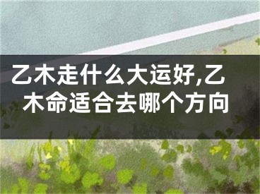 乙木走什么大运好,乙木命适合去哪个方向