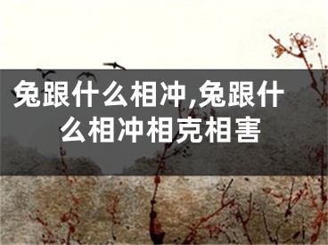 兔跟什么相冲,兔跟什么相冲相克相害
