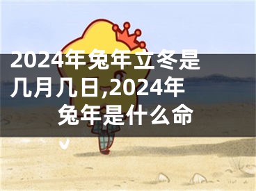2024年兔年立冬是几月几日,2024年兔年是什么命