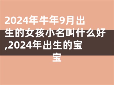 2024年牛年9月出生的女孩小名叫什么好,2024年出生的宝宝