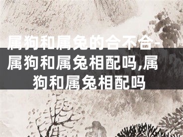 属狗和属兔的合不合-属狗和属兔相配吗,属狗和属兔相配吗