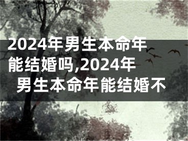 2024年男生本命年能结婚吗,2024年男生本命年能结婚不