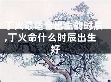 丁火最适合出生的时辰,丁火命什么时辰出生好