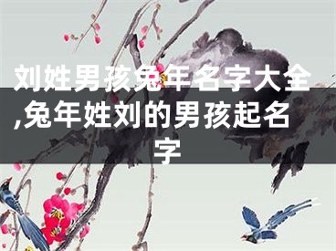 刘姓男孩兔年名字大全,兔年姓刘的男孩起名字