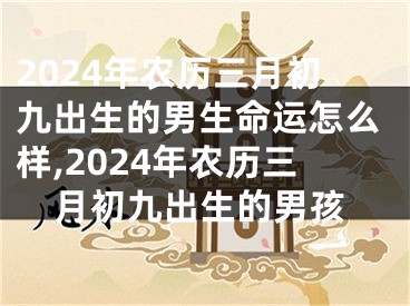 2024年农历三月初九出生的男生命运怎么样,2024年农历三月初九出生的男孩